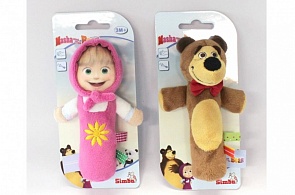 Игрушка-пищалка плюшевая «Маша и Медведь», 2 вида (Simba, 9300778)